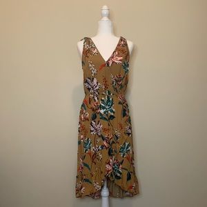 A New Day Floral Wrap Dress